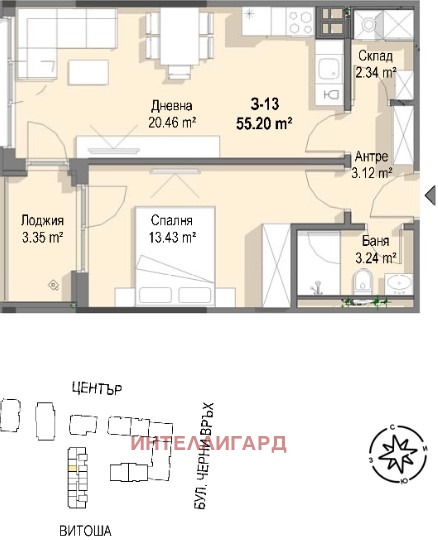 Продава 2-СТАЕН, гр. София, Кръстова вада, снимка 14 - Апартаменти - 52291623