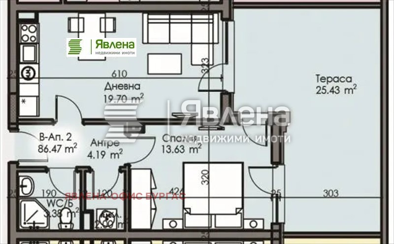 Продава 3-СТАЕН, гр. Бургас, Изгрев, снимка 14 - Aпартаменти - 48791233