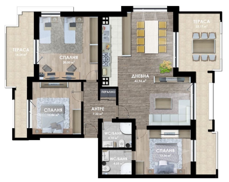 Продава МНОГОСТАЕН, гр. Пловдив, Христо Смирненски, снимка 2 - Апартаменти - 52482504