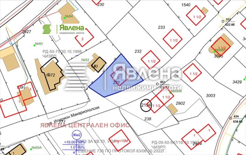 Продава ПАРЦЕЛ, гр. Банкя, област София-град, снимка 3 - Парцели - 47429158