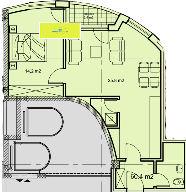 Продава 2-СТАЕН, гр. София, Манастирски ливади, снимка 1 - Aпартаменти - 48067571