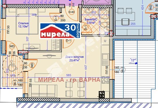 Продава  2-стаен град Варна , Център , 66 кв.м | 40503340