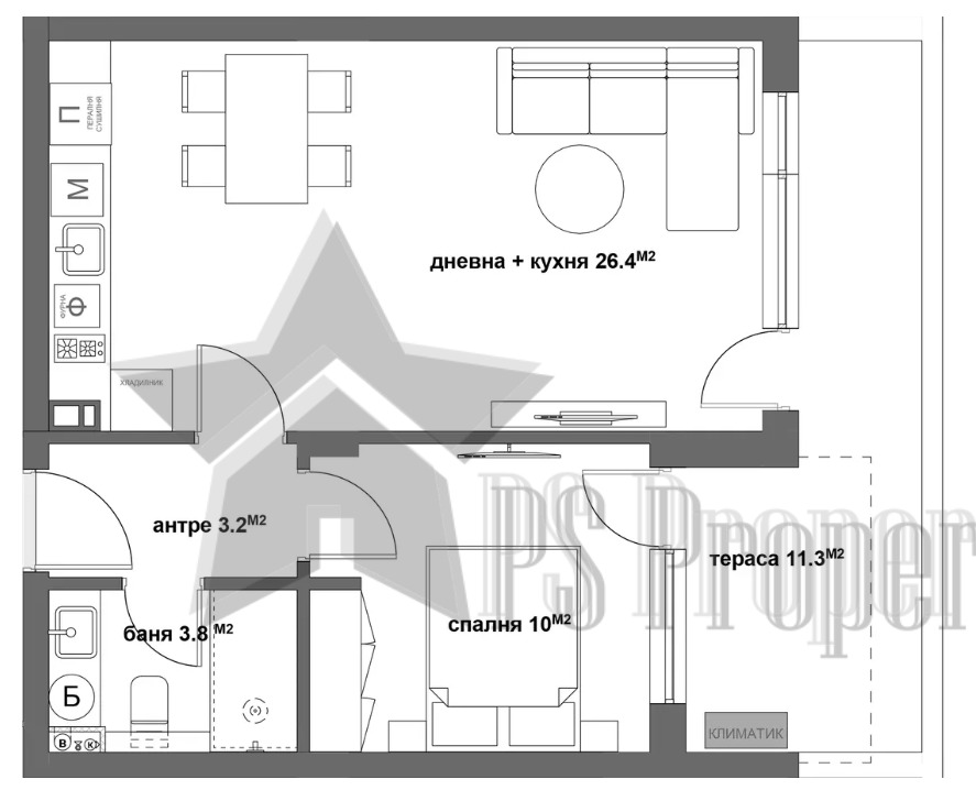 Продава 2-СТАЕН, гр. Стара Загора, Била, снимка 3 - Апартаменти - 55044220