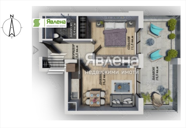 Zu verkaufen  1 Schlafzimmer Sofia , Geo Milew , 76 qm | 60311921 - Bild [7]