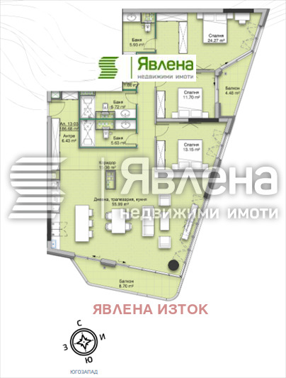 Продается  3 спальни София , Кръстова вада , 228 кв.м | 65049376 - изображение [2]