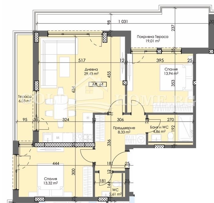 Продава 3-СТАЕН, гр. Пловдив, Тракия, снимка 7 - Aпартаменти - 46622953