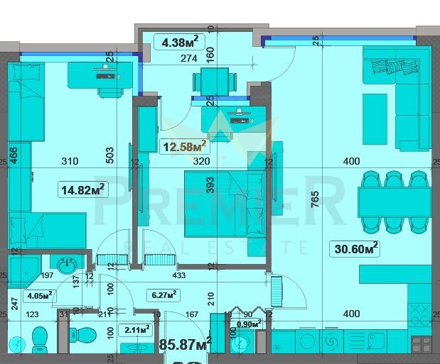 Продава 3-СТАЕН, гр. Варна, Чайка, снимка 4 - Aпартаменти - 47291794