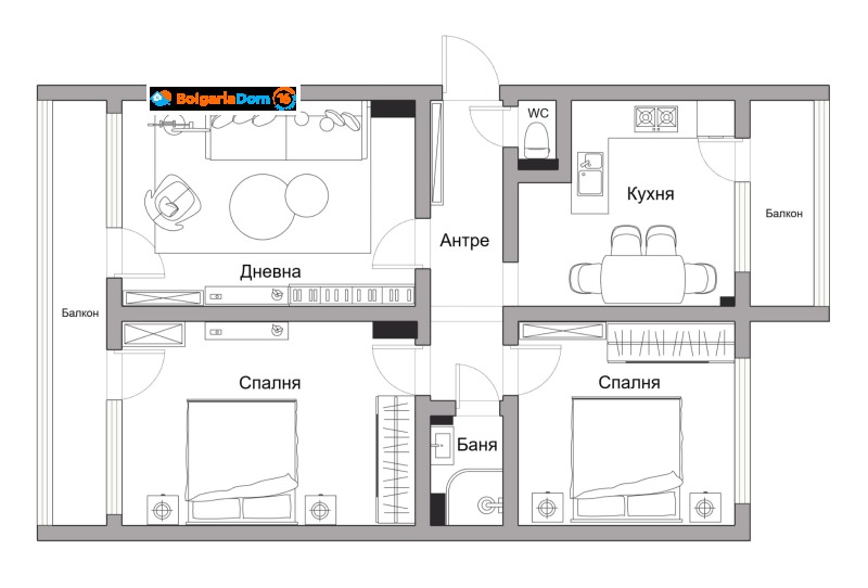 Продава 3-СТАЕН, гр. Бургас, Зорница, снимка 15 - Aпартаменти - 49579402