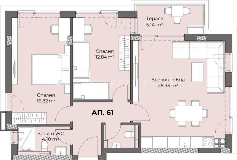 Продава 3-СТАЕН, гр. Пловдив, Христо Смирненски, снимка 2 - Aпартаменти - 48277853