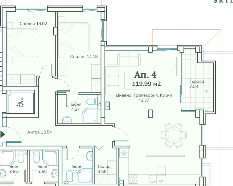 Продава 3-СТАЕН, гр. София, с. Бистрица, снимка 4 - Апартаменти - 52452449