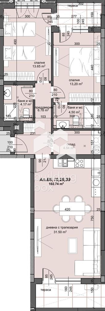 Продава 3-СТАЕН, гр. Пловдив, Тракия, снимка 2 - Апартаменти - 55573811