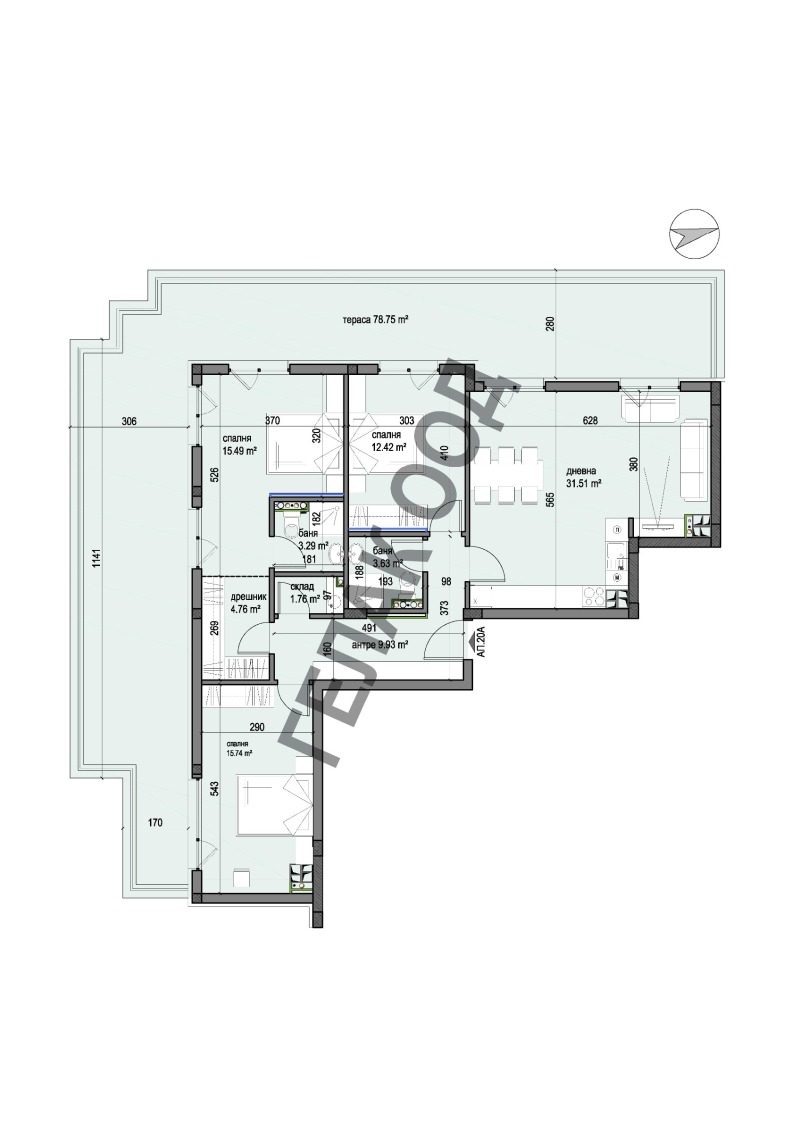 Satılık  3 yatak odası Sofia , Levski V , 223 metrekare | 63945646 - görüntü [4]