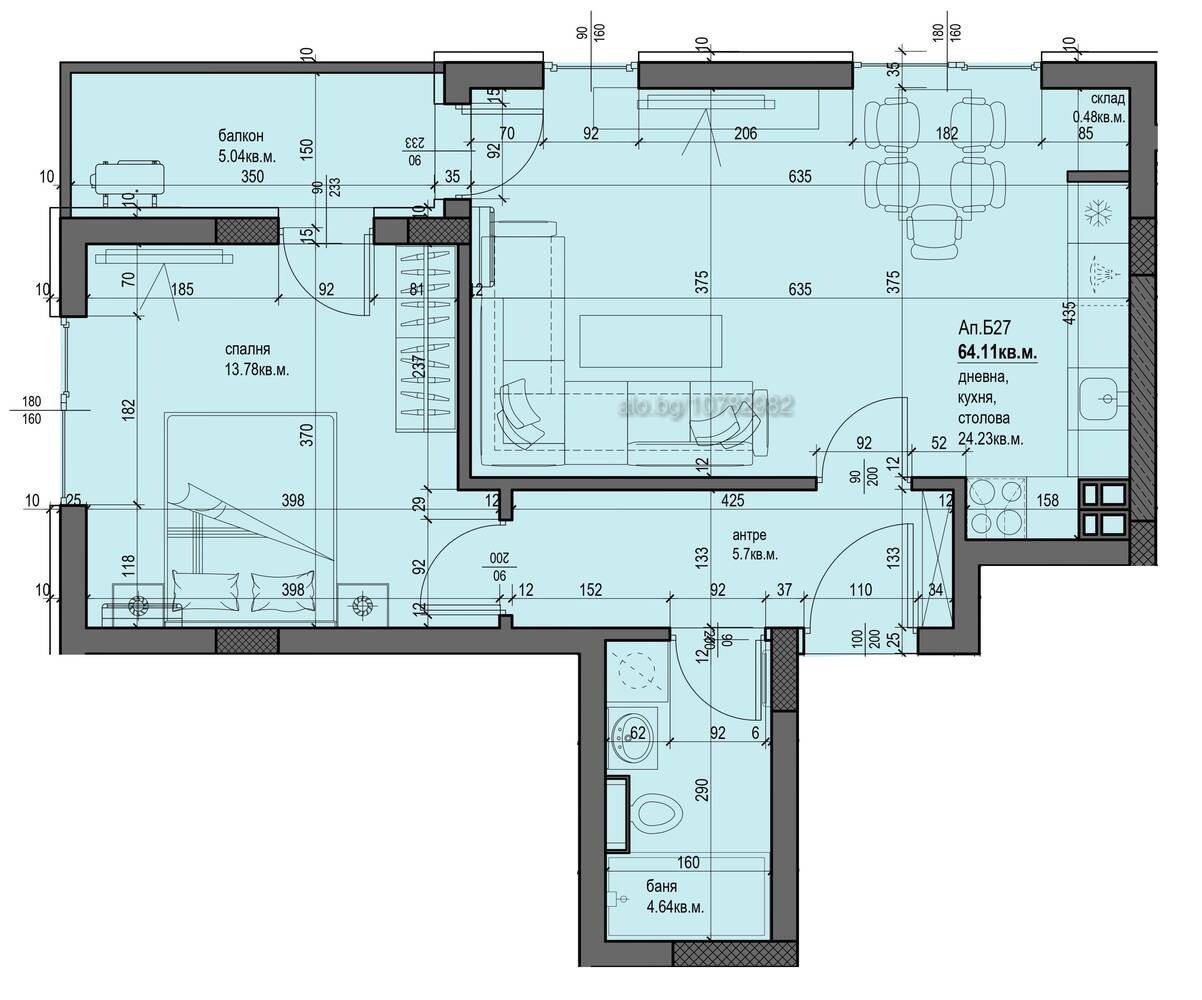 Продава 2-СТАЕН, гр. Пловдив, Христо Смирненски, снимка 12 - Апартаменти - 55399433