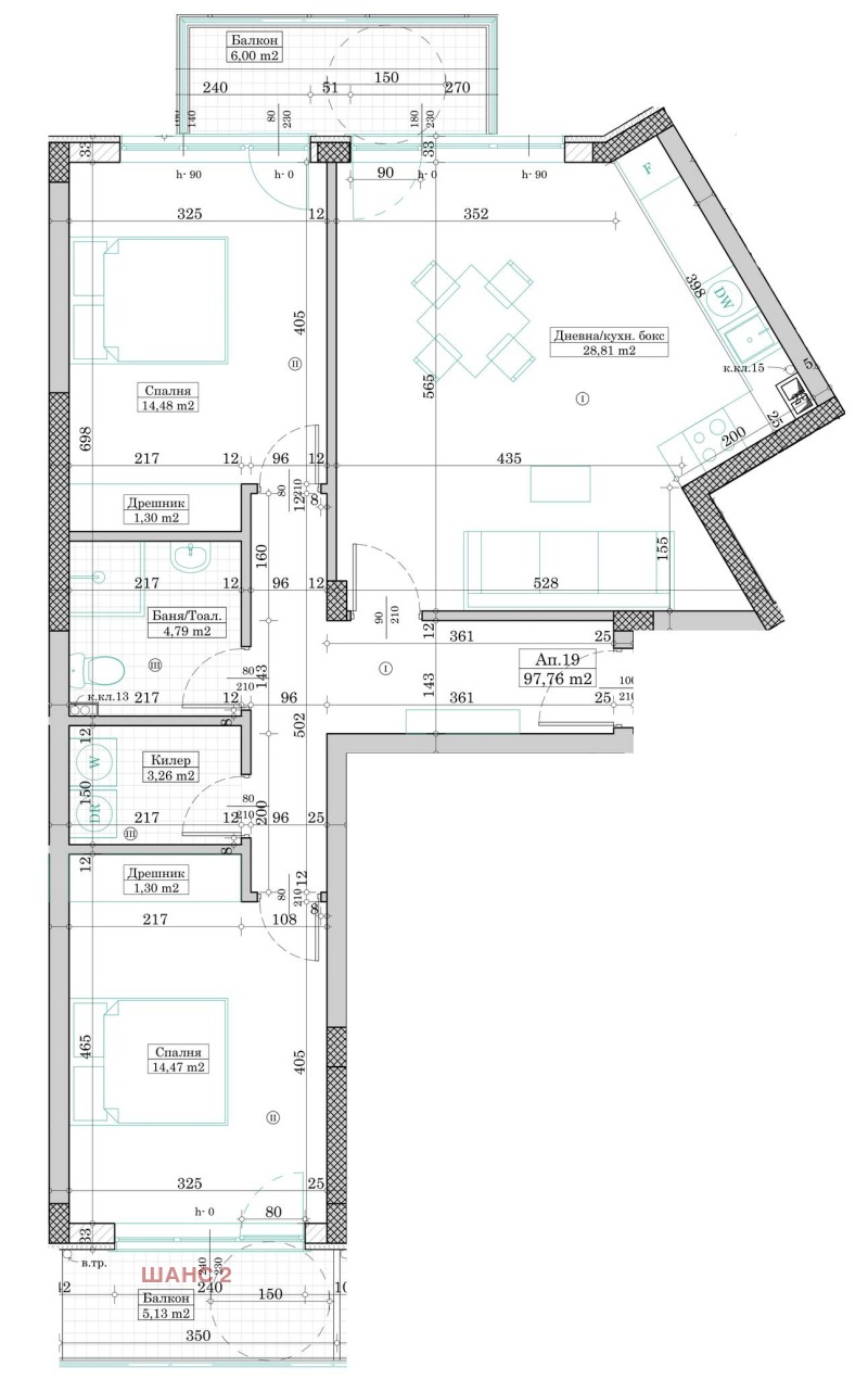 En venta  2 dormitorios Varna , Vinitsa , 107 metros cuadrados | 76285062 - imagen [4]