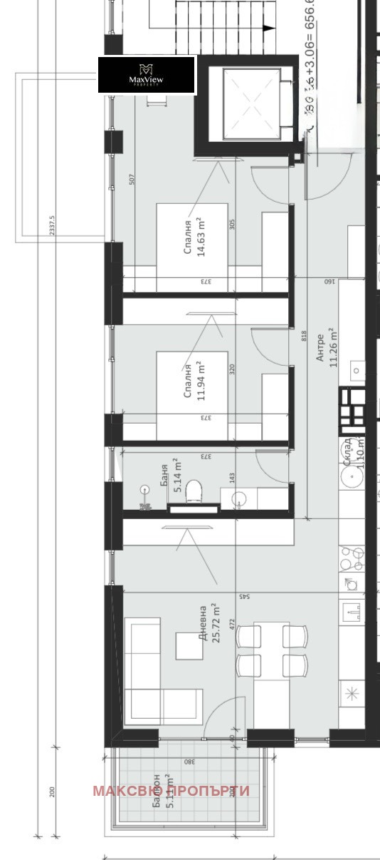 Продава 3-СТАЕН, гр. София, Малинова долина, снимка 2 - Апартаменти - 53981237
