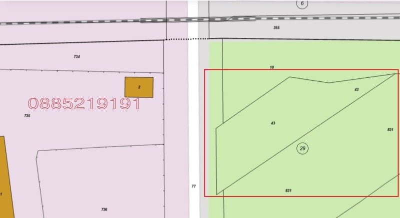 Продава ПАРЦЕЛ, гр. Монтана, Изгрев, снимка 2 - Парцели - 52765029