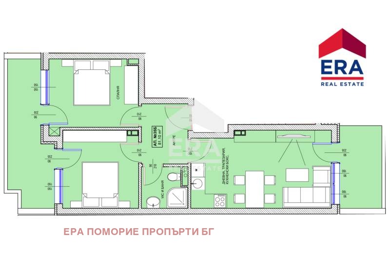 Продается  2 спальни область Бургас , Поморие , 93 кв.м | 72292817 - изображение [3]