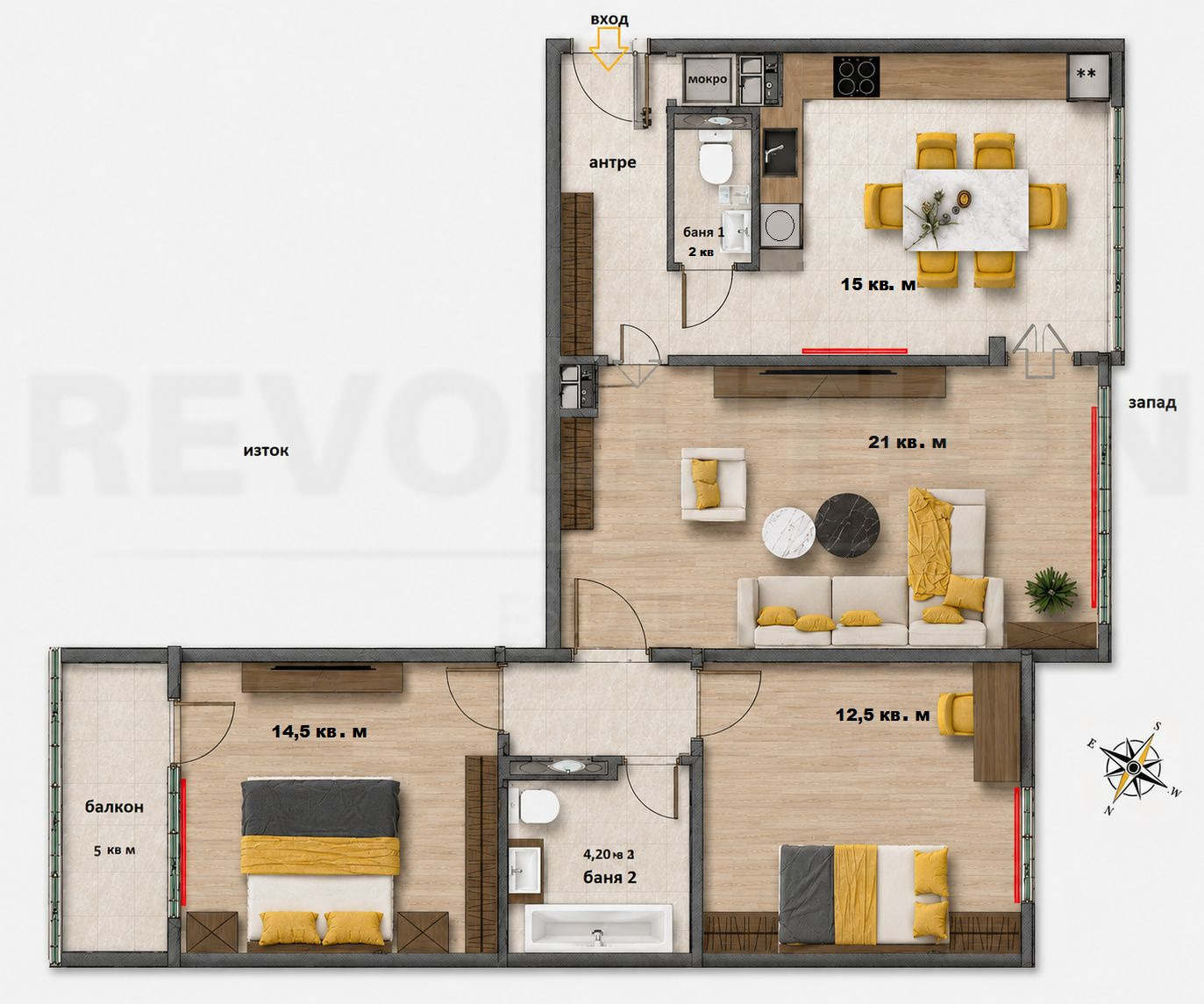 Продава 3-СТАЕН, гр. София, Сухата река, снимка 16 - Апартаменти - 56481920