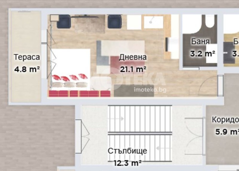 Продава  1-стаен град София , Банишора , 41 кв.м | 36525144