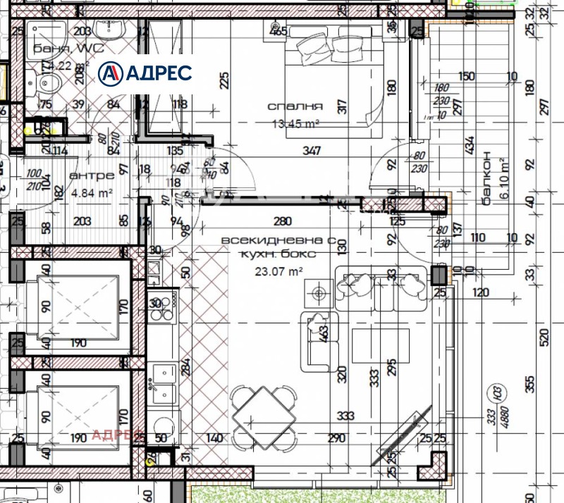 Na sprzedaż  1 sypialnia Warna , Mladost 1 , 73 mkw | 91843417 - obraz [2]