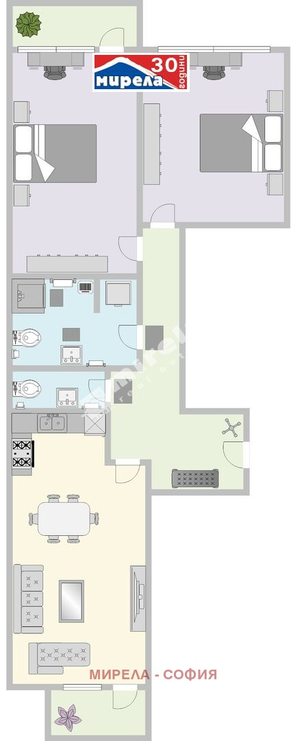 Продава 3-СТАЕН, гр. София, Докторски паметник, снимка 2 - Апартаменти - 52533779