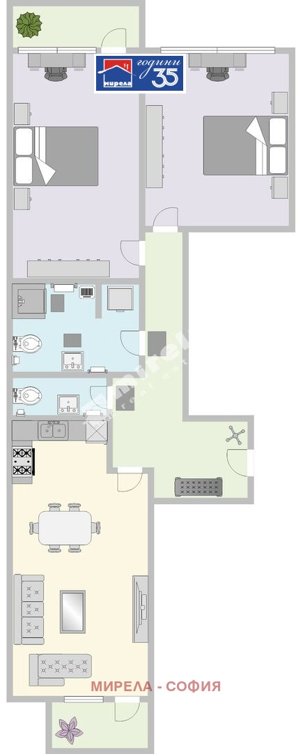 Продава 3-СТАЕН, гр. София, Докторски паметник, снимка 4 - Апартаменти - 52533779