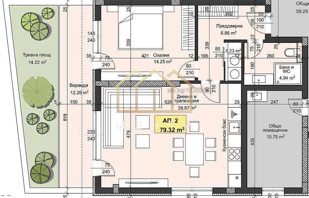 Продава 2-СТАЕН, гр. Пловдив, Христо Смирненски, снимка 8 - Апартаменти - 55932963