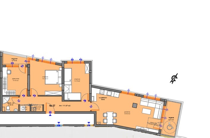 Продава  4-стаен град Бургас , Меден рудник - зона Д , 133 кв.м | 49800040 - изображение [14]