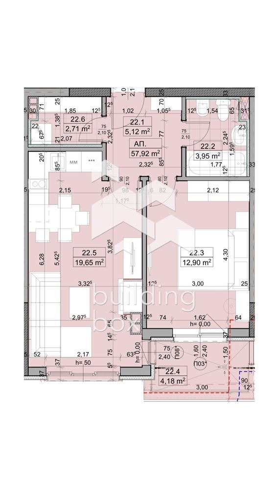 Продава  2-стаен град София , Оборище , 69 кв.м | 45315519 - изображение [3]