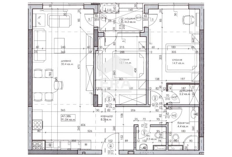 Продава 3-СТАЕН, гр. София, Дружба 2, снимка 3 - Апартаменти - 53385758