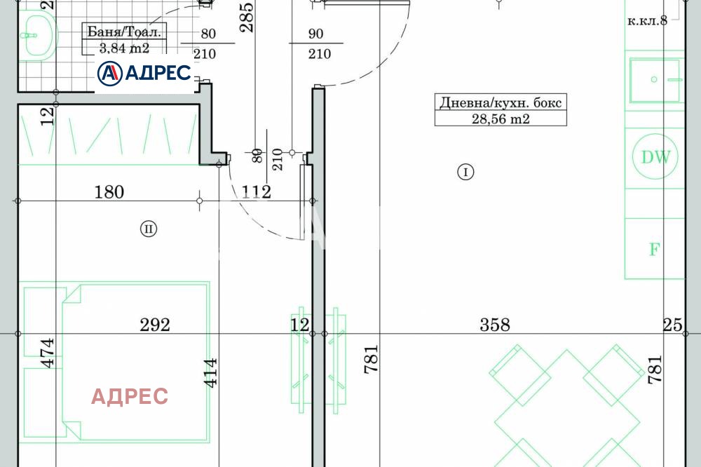 Продава 2-СТАЕН, гр. Варна, Кайсиева градина, снимка 2 - Апартаменти - 53832172