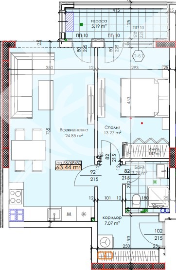 Продава 2-СТАЕН, гр. Пловдив, Тракия, снимка 1 - Aпартаменти - 47502319