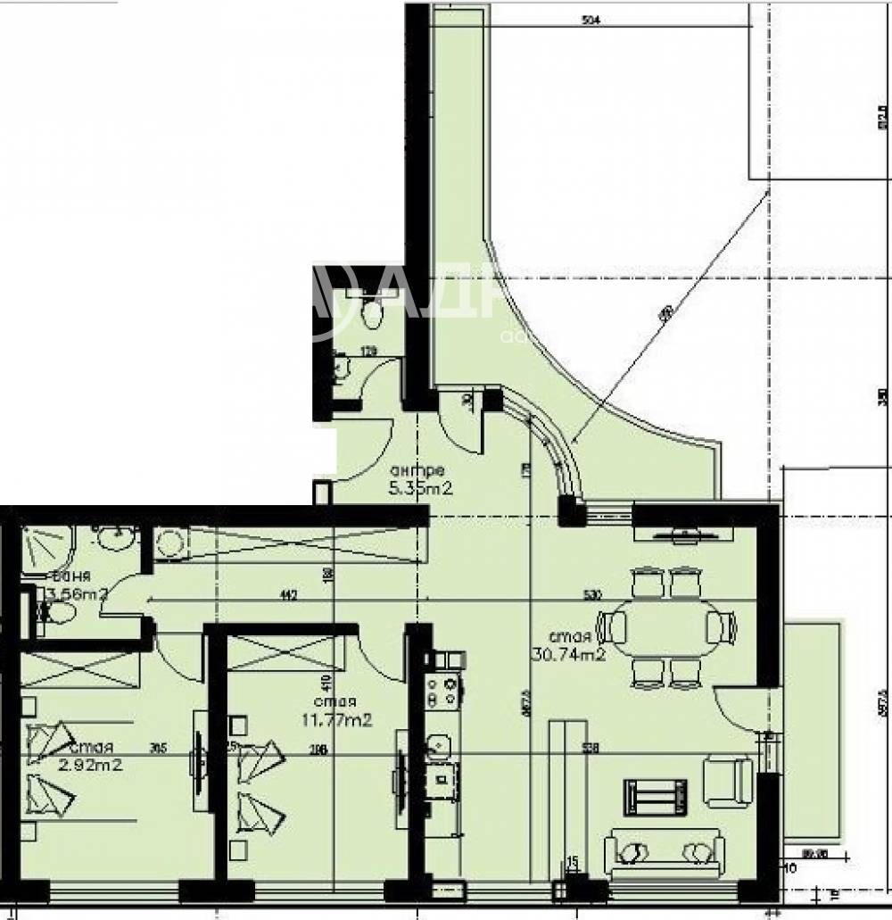 Продава 3-СТАЕН, гр. София, Оборище, снимка 2 - Апартаменти - 52704059