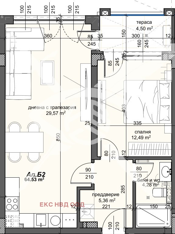 Продава 2-СТАЕН, гр. Пловдив, Тракия, снимка 1 - Aпартаменти - 48216361