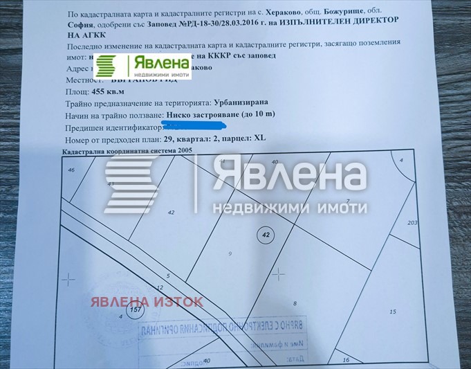 Продава ПАРЦЕЛ, с. Хераково, област София област, снимка 3 - Парцели - 53740400