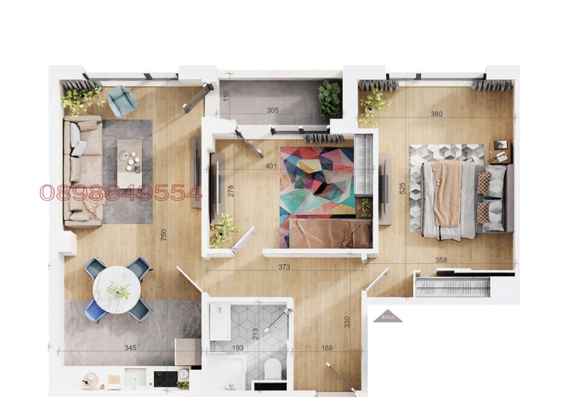 Продава 3-СТАЕН, гр. Пловдив, Тракия, снимка 8 - Апартаменти - 52595845