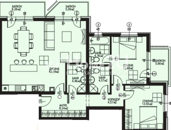 Продава 3-СТАЕН, гр. София, Драгалевци, снимка 11 - Апартаменти - 53855198