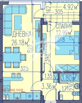 1 спальня Изгрев, Пловдив 1