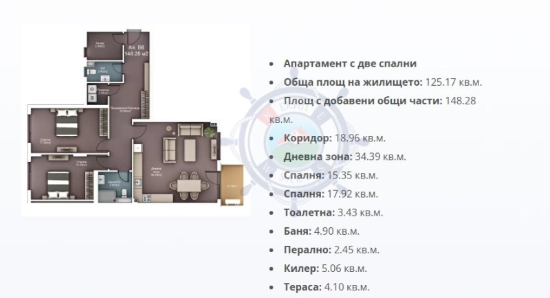 Продава  3-стаен град Варна , к.к. Св.Св. Константин и Елена , 148 кв.м | 21783398 - изображение [2]