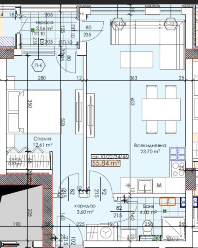 Продава 2-СТАЕН, гр. Пловдив, Тракия