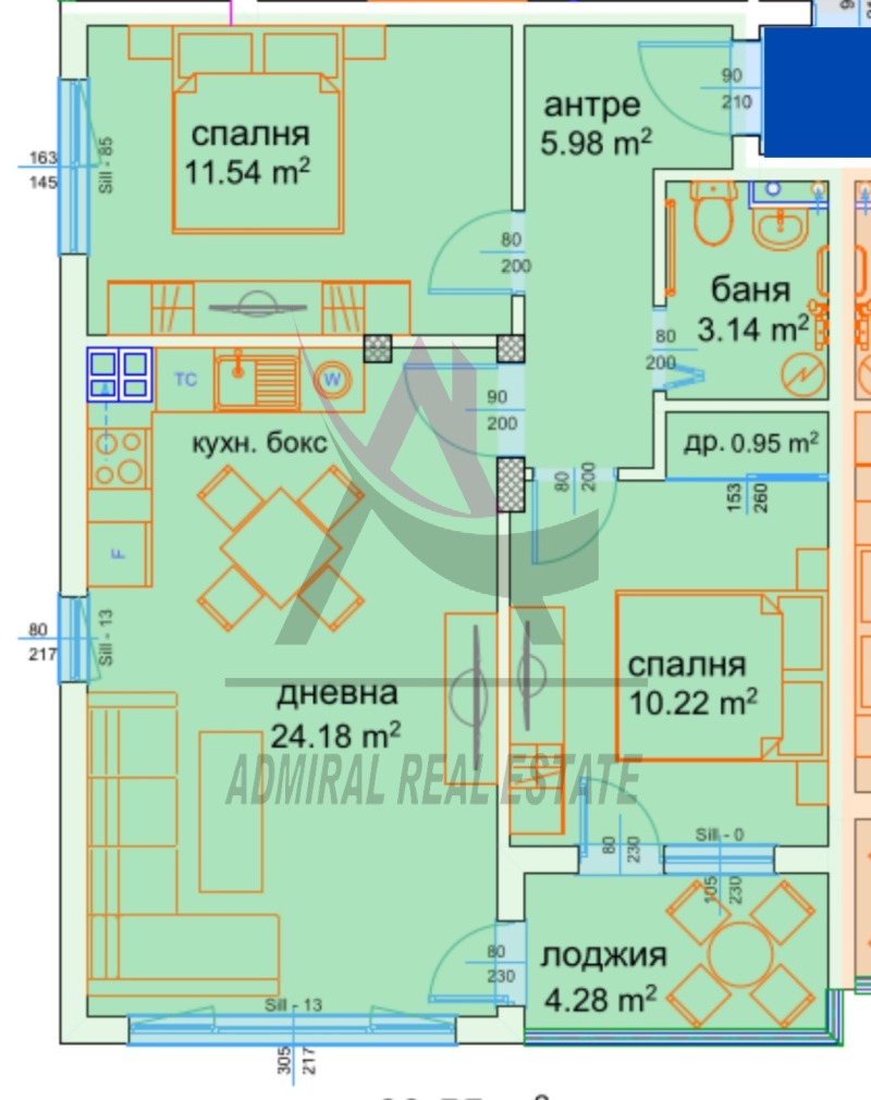 Продава  3-стаен град Варна , Възраждане 3 , 80 кв.м | 39295715 - изображение [11]