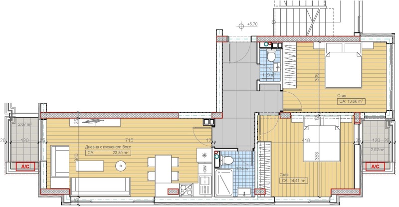 Na prodej  2 ložnice Sofia , m-t Gardova glava , 102 m2 | 88208096 - obraz [9]