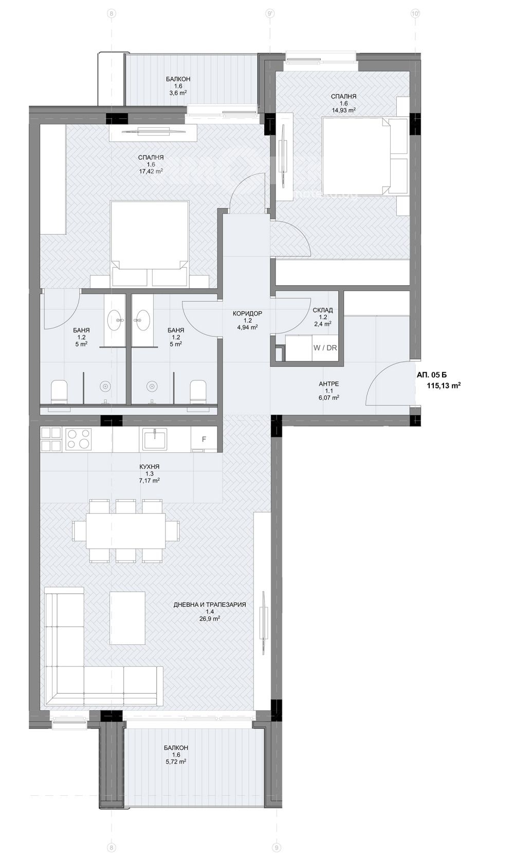 Продава 3-СТАЕН, гр. София, Овча купел, снимка 5 - Апартаменти - 54302109