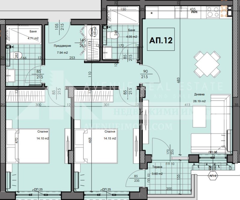 Продава 3-СТАЕН, гр. Пловдив, Гагарин, снимка 2 - Aпартаменти - 47109020