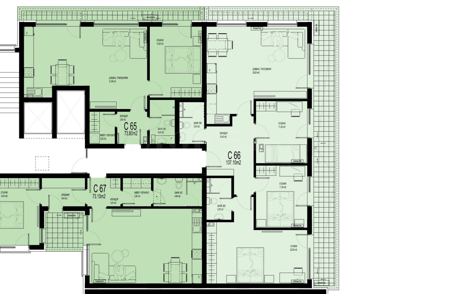 Продава 4-СТАЕН, гр. Пловдив, Христо Смирненски, снимка 5 - Апартаменти - 53949593