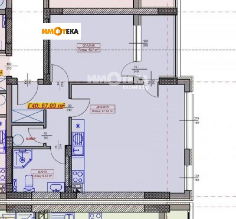 Eladó  1 hálószoba Varna , Vazrazsdane 1 , 80 négyzetméter | 45145714