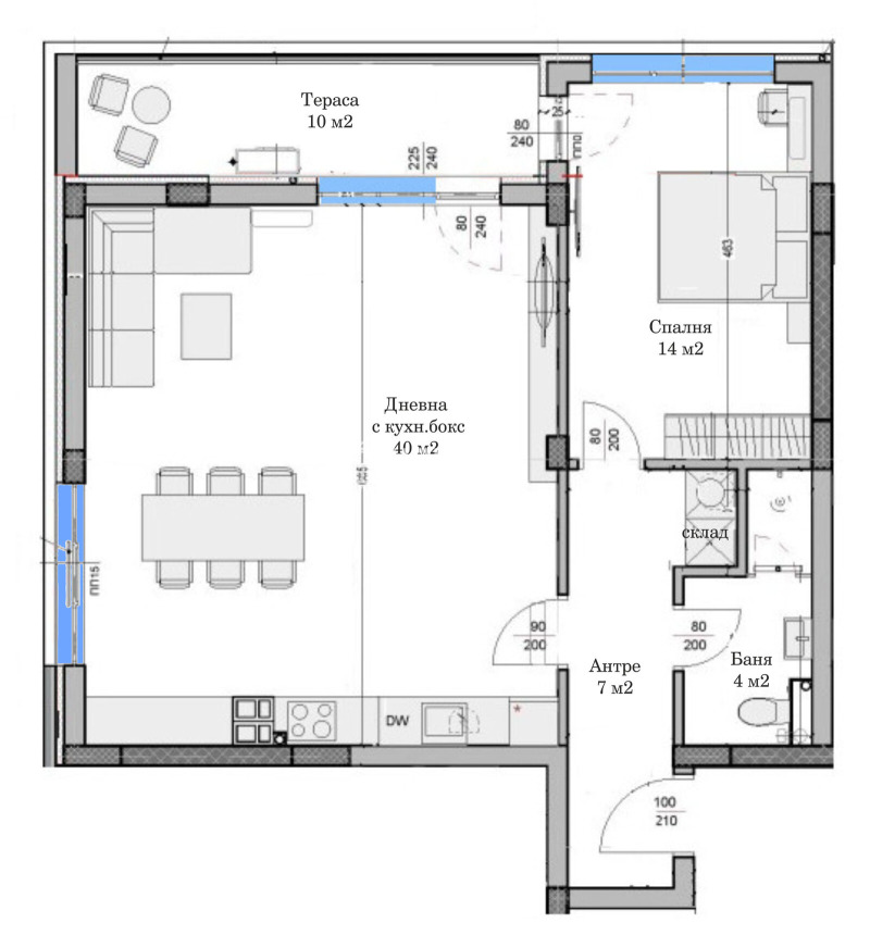 Til salg  1 soveværelse Plovdiv , Ostromila , 98 kvm | 38457926 - billede [5]