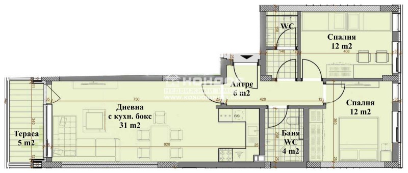 Satılık  2 yatak odası Plovdiv , Hristo Smirnenski , 109 metrekare | 13712135 - görüntü [4]