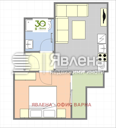 Продава 2-СТАЕН, гр. Варна, Погреби, снимка 3 - Апартаменти - 56404965