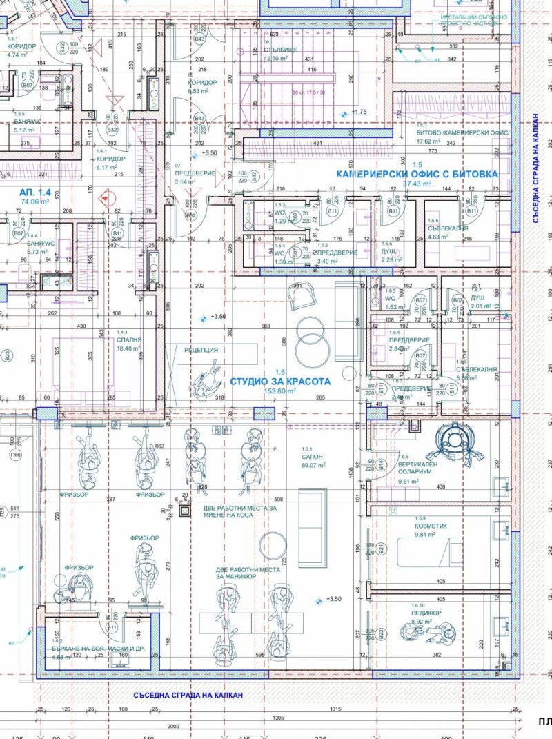 Продава ОФИС, гр. Бургас, Лазур, снимка 2 - Офиси - 51577083